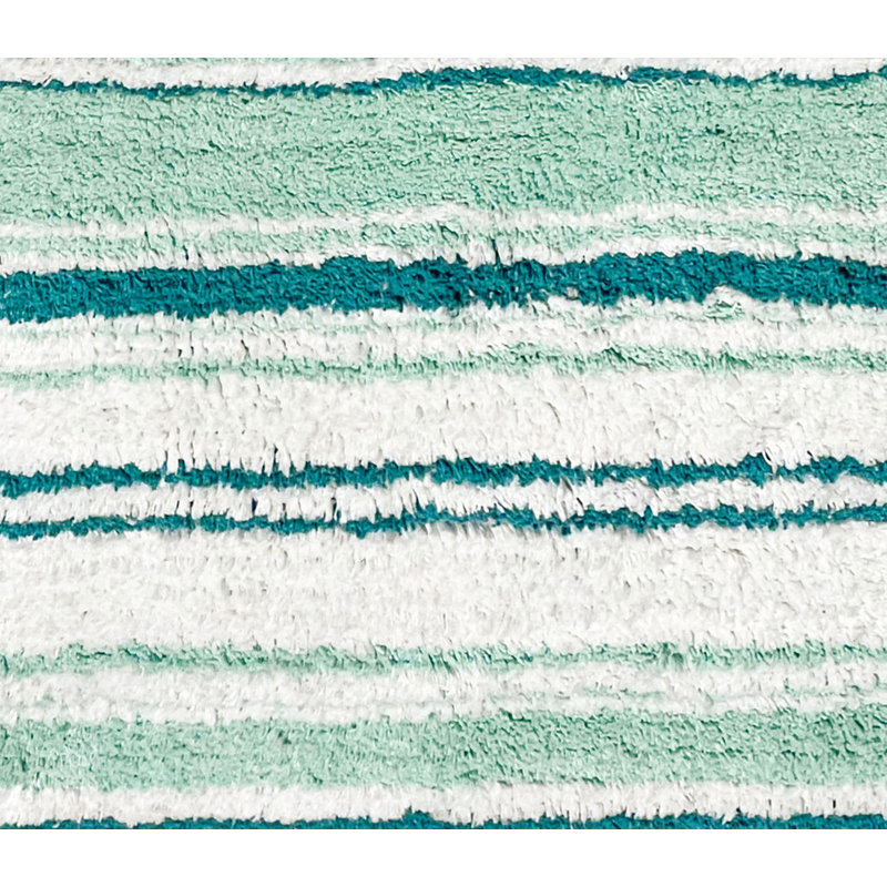 Tapis pour salle de bain Lermitage, L 24 po x L 60 po, Bleu sarcelle