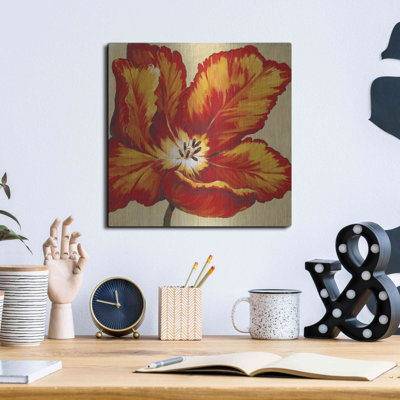 Art mural en métal «Parrot Tulip I» par Tim O'Toole