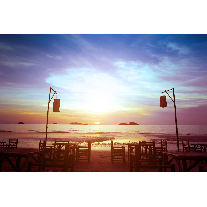 Cafe - Wrapped Canvas Print, 81cm H x 122cm W