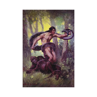 Tarzan Lord of the Jungle 1 Piece Wrapped Canvas Wall Art