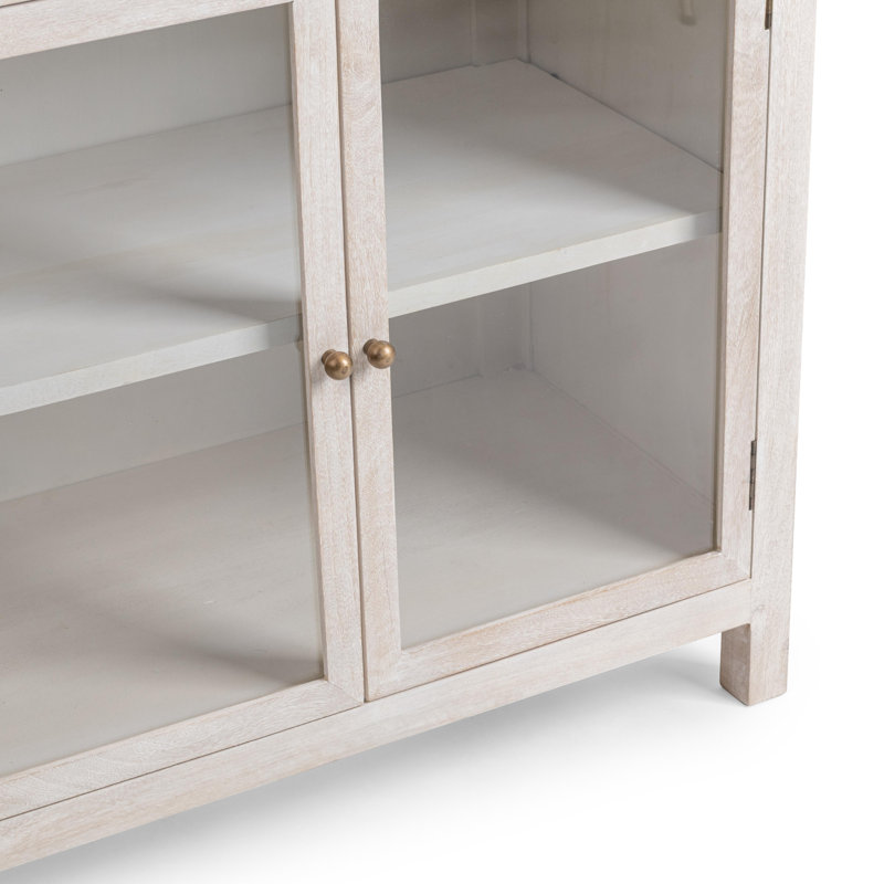 Hera Mango Wood Display Cabinet