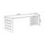 Bureau rectangulaire brun en bois massif-129250359