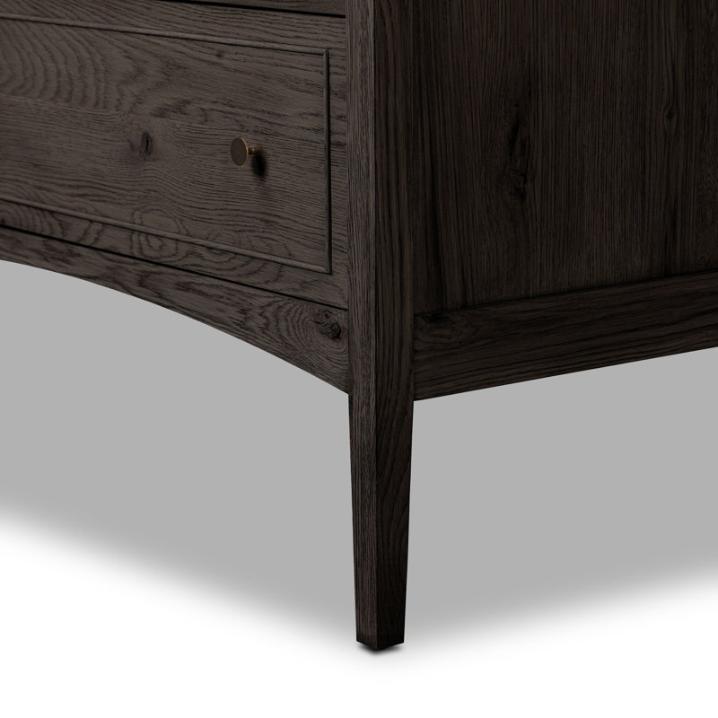 Maggie Tall Chest-Aged Smoked Oak, Smoked Black Oak