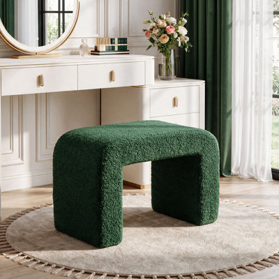 Tabouret ottoman en sherpa
