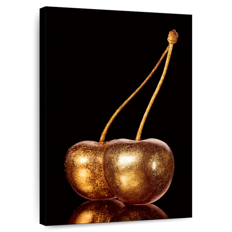 Golden Cherries, 36" H x 24" W