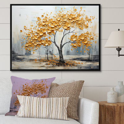 " Golden Elegance Maple Tree I " Print