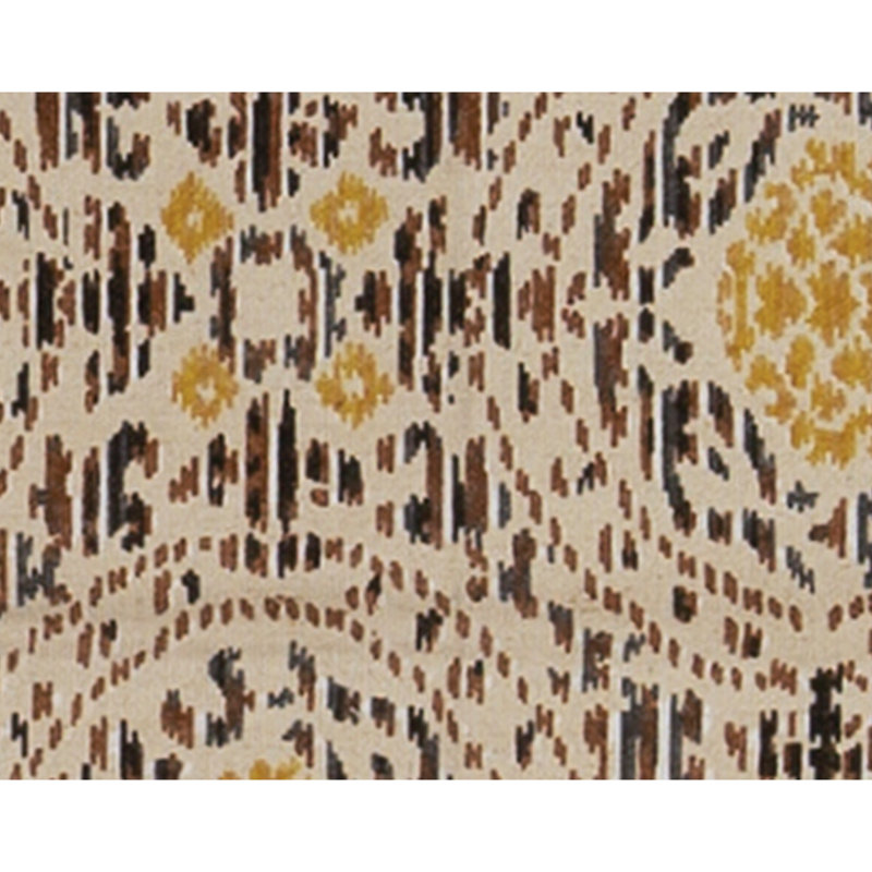High-Quality Hand-Knotted White And Cream Area Rug