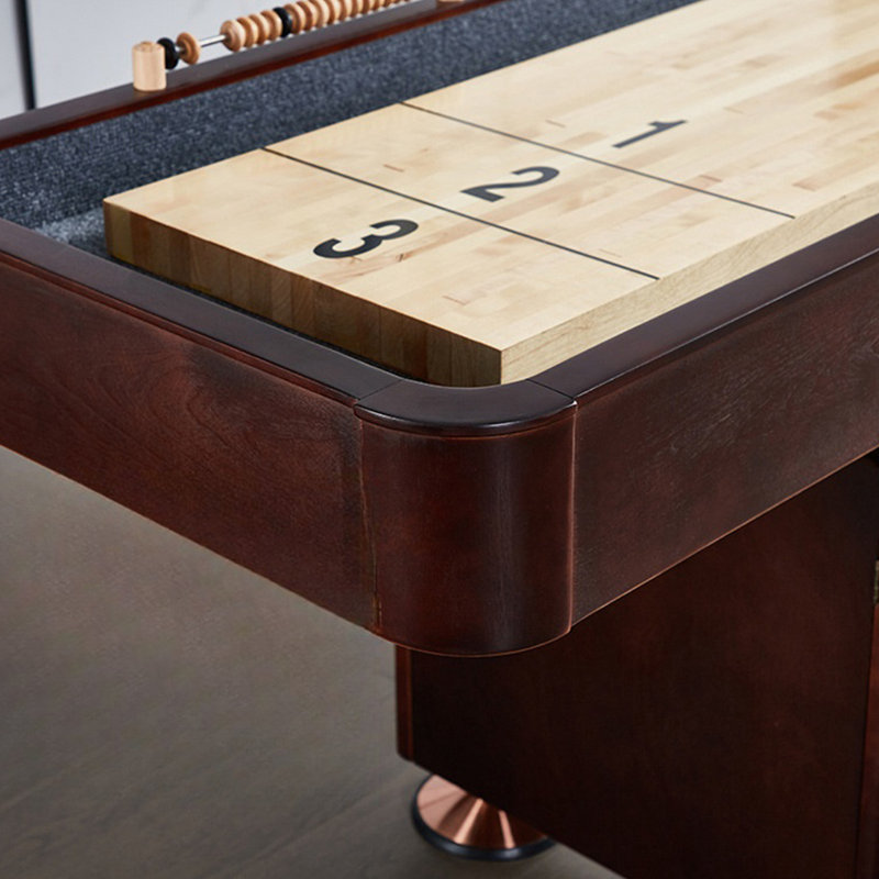 Table de jeu de palets de luxe classique 12 pieds La table de jeu de galets en bois de placage 9 pi The Drift Architect