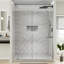 Porte de douche semi-cadrée avec verre transparent de 56 à 60 po de largeur x 71 po de hauteur-106951602