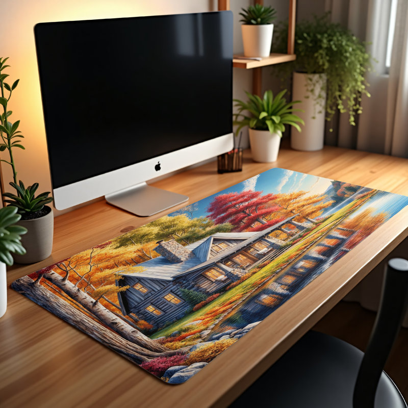 Polyester Desk Pad, 14.4x12.1