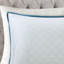 Housse de couette 3 pièces en coton à motifs floraux et géométriques, réversible.