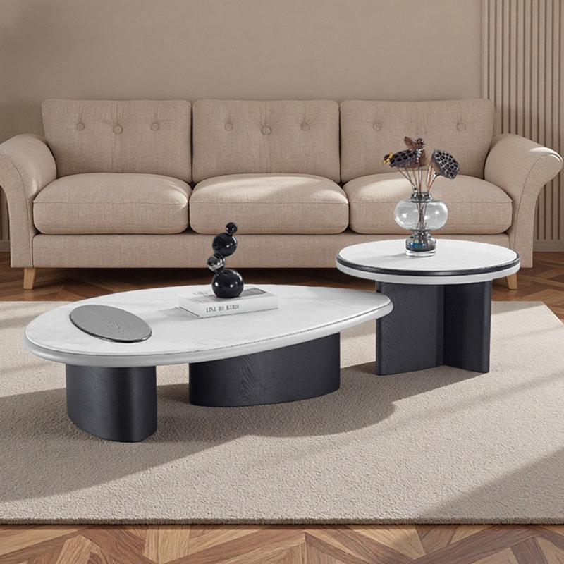 Modern Marble Coffee Table Set