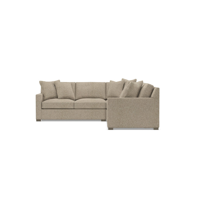 Kelsey Sectional, Tan Polyester