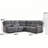 Watertown 7 - Piece Modern and Overstuffed Soft Breathable Fabric Manual Reclining Sectional