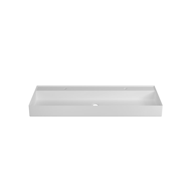 Lavabo rectangulaire pour meuble-lavabo de salle de bain