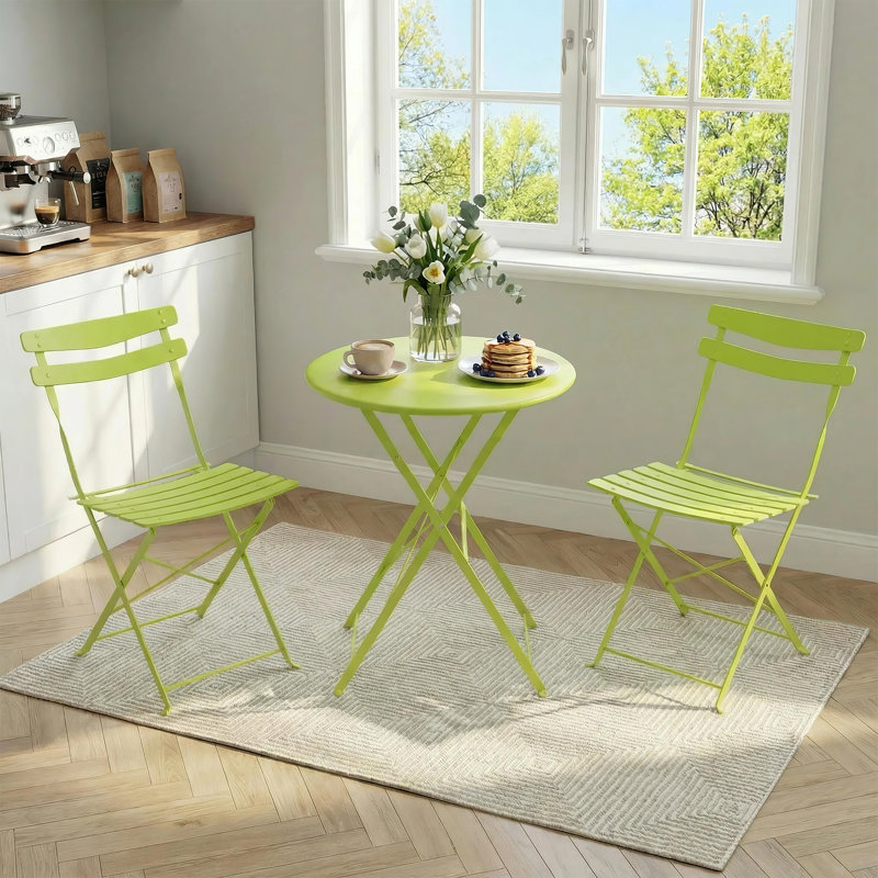 Patio Dining Set with, Teal