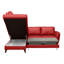 Migues Leather Corner Sofa with Sleeping Function and Storage-1251999395-1251999394