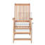 Chaise de patio inclinable en teck Billingsley