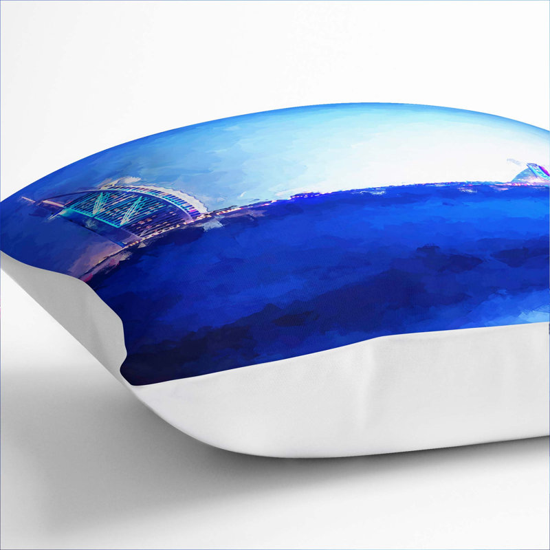 Square Cushion, 40cm H x 40cm W x 15cm D, White
