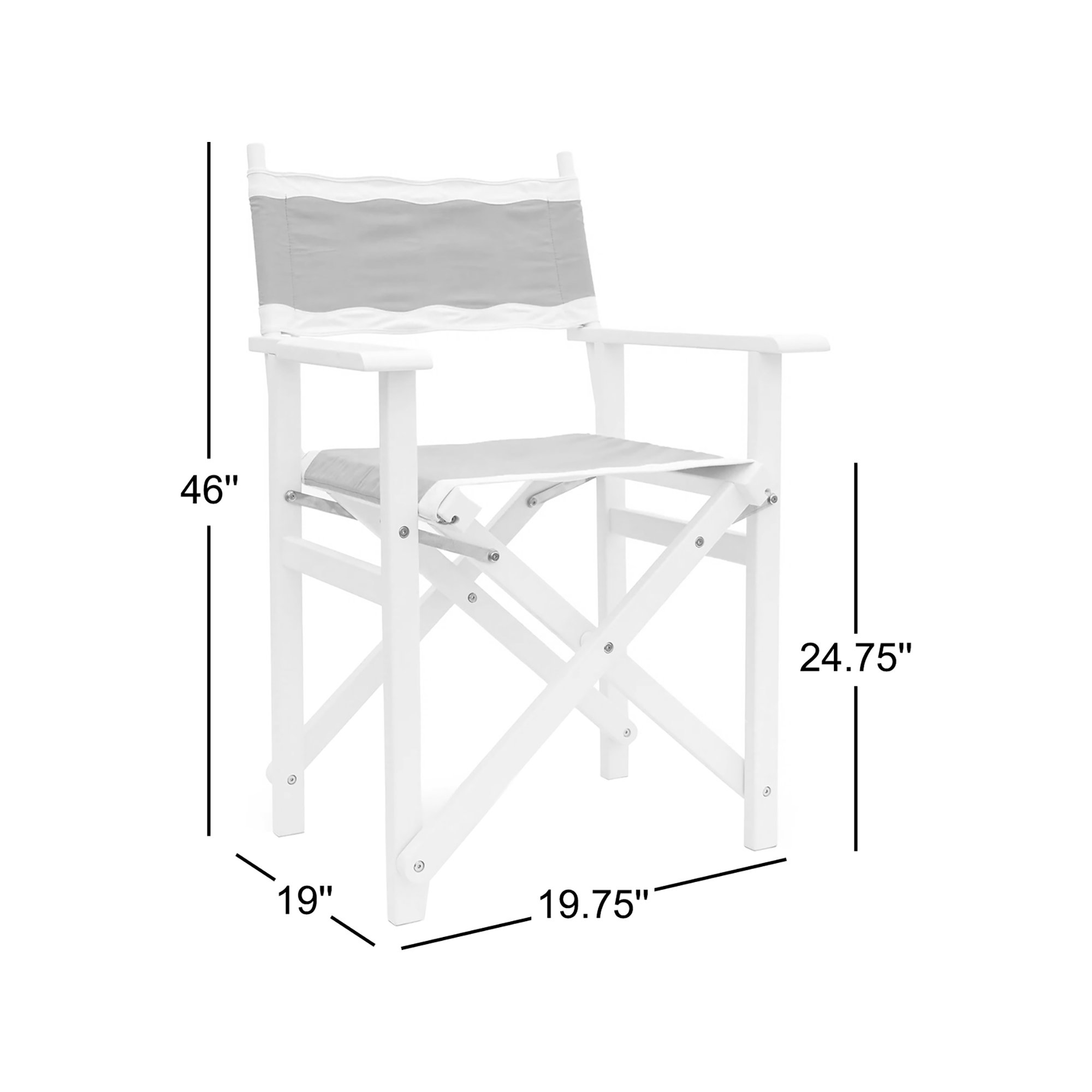 Derica Directors Chair Table Height, Green