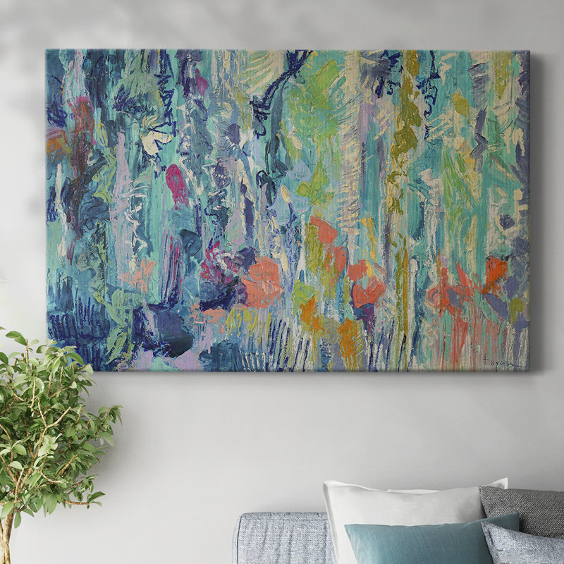 «Downpour Butterflies», toile tendue avec châssis, H 12 po x l 18 po