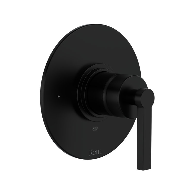Lombardia 1/2" Pressure Balance Trim, Matte Black