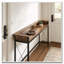 Table de canapé avec prise électrique, console