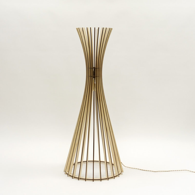 Tipi 46'' Natural Column Floor Lamp