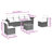 Vidaxl Garden Sofa Set Grey