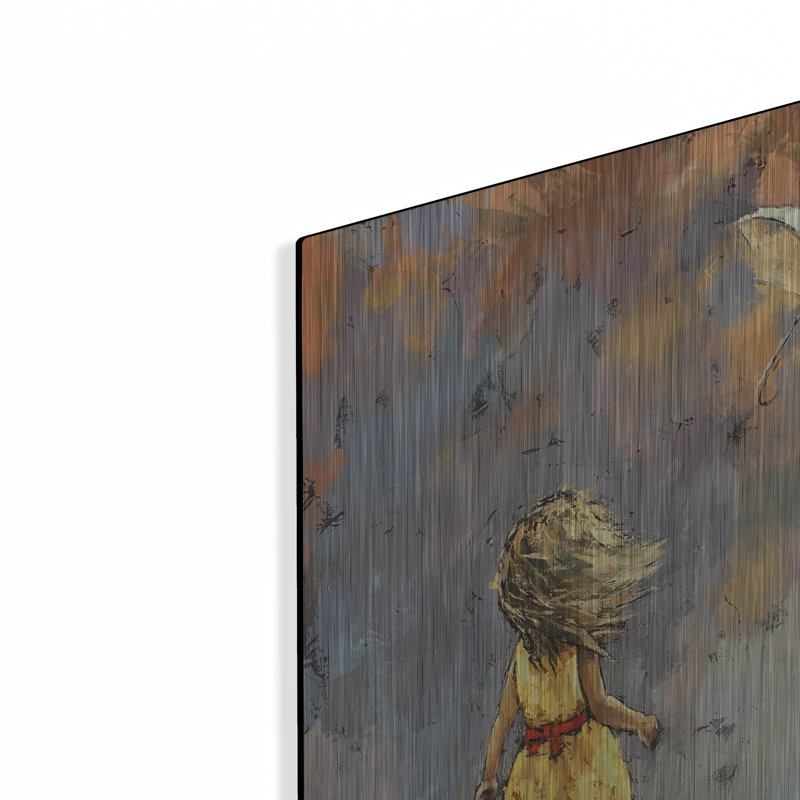 Art mural en métal luxueux «Dorothy» par Alexander Gunin, 16 po x 24 po, H 24 po x l 16 po