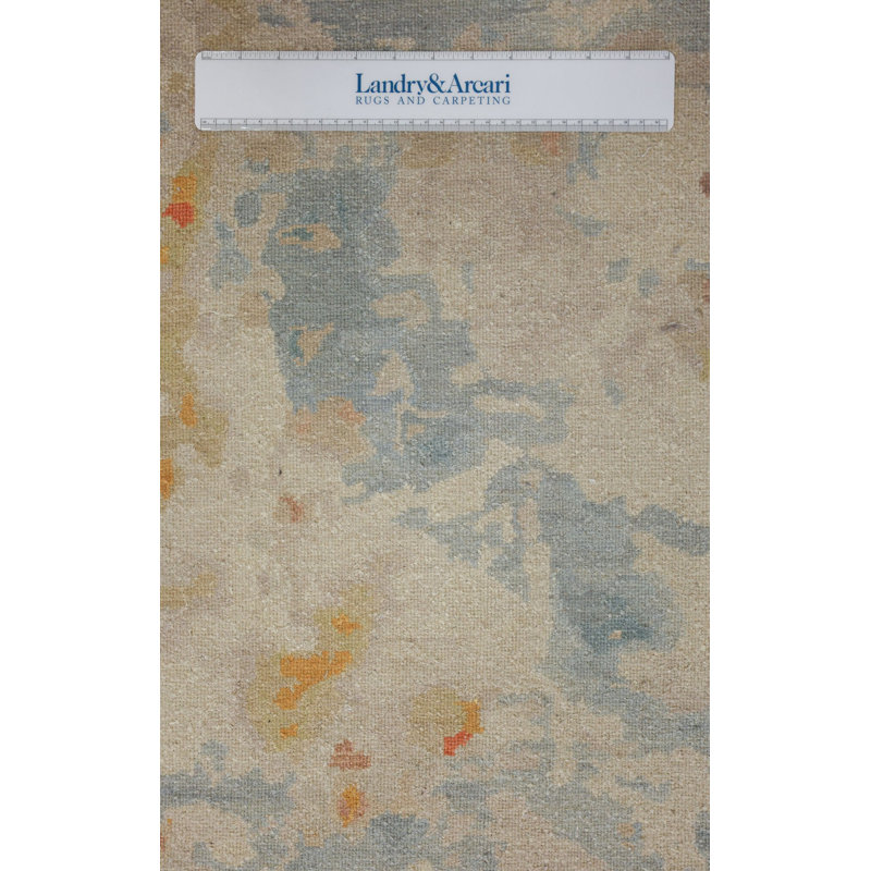 Wool And Silk Nepal One-of-a-Kind Runner 5' X 11'10" New Age Runner Area Rug Blue