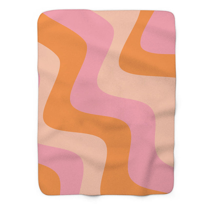 Nostalgic Funky - couverture Sherpa de qualité supérieure 1 pièce WB_FL_100624_0032, L 60 po x L 80 po