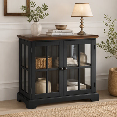 Vitrine de style antique à DEL avec tablettes réglables, vitrine de qualité rétro pour la décoration, le rangement et l'organisation.