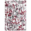 Tapis gris / rouge / blanc à motif abstrait Mascia-350889710