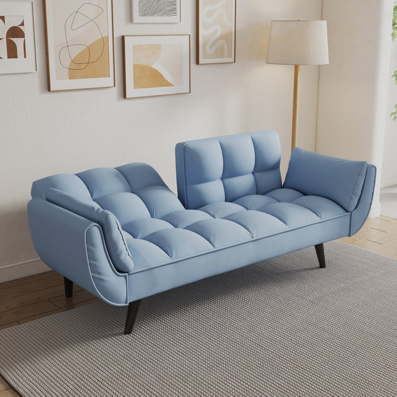 Coussin 57 "avec deux accoudoirs, Bleu marine antique