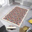 Tapis tissé élégant, 4 x 6 pieds, 100% polyester | Antibactérien, impression numérique 3D, dessous en feutre de PVC antidérapant | Lavable à la machine, d'une hauteur de poils de 0,4 po, parfait pour le décor du salon et de la chambre à coucher-1312766114