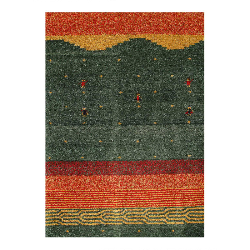Hand Knotted Gabbeh Rug 7'X 10'