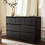 Commode double à 7 tiroirs de 47,2 po avec panneaux ondulés Dejesus-43513018