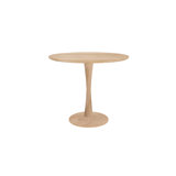 Torsion Round Solid Oak Dining Table