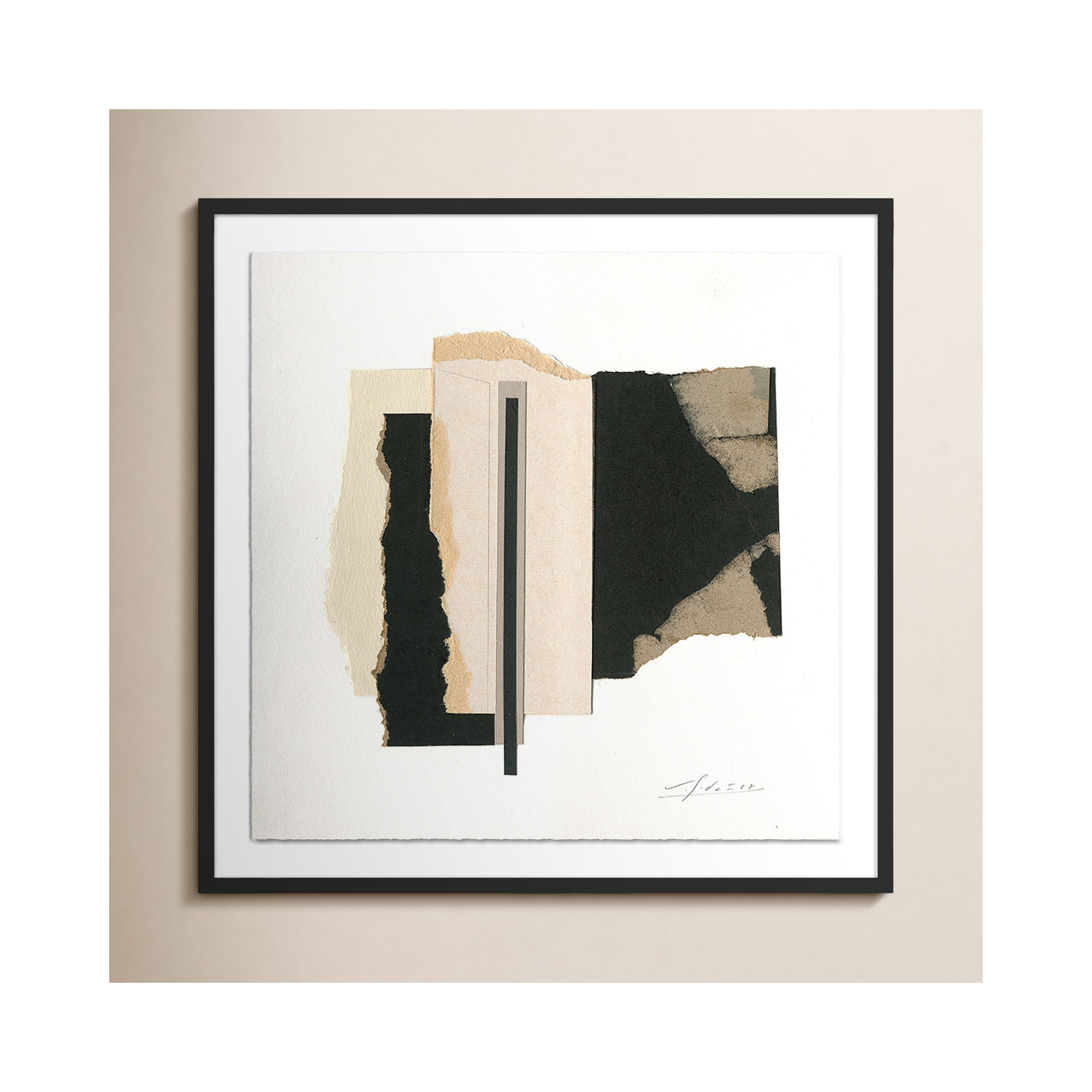 No. 6 by Valeria Sidanez, Black Maple Framed, 48" H x 48" W