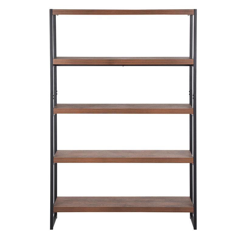 Clauson 155cm H x 100cm W Steel Etagere Bookcase