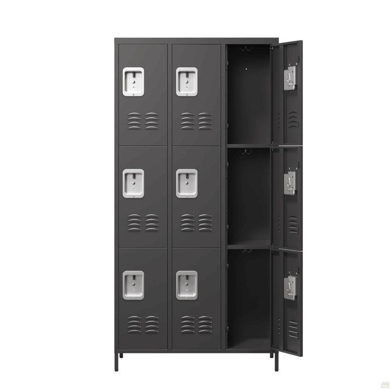 Armoire vestiaire en métal, Noir