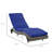 Outdoor PE Rattan Cushioned Patio Sun Lounger w/ 5-Level Adjustable Backrest-1125657332