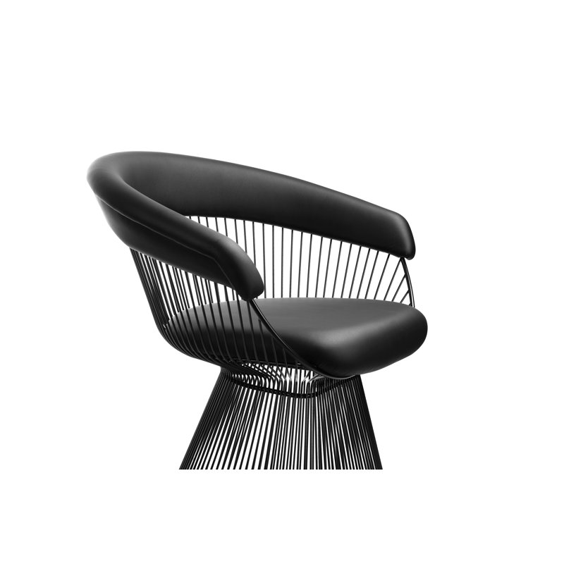Fern 33" Wide Papasan Chair, Black, Black