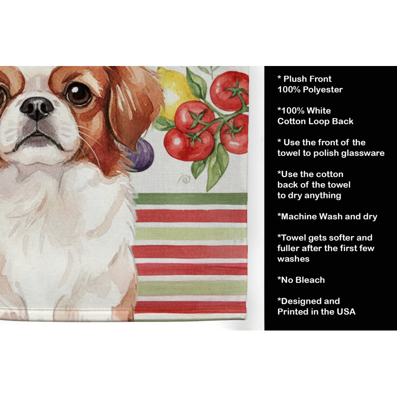 Torchon rouge et blanc, Red/White Japanese Chin
