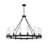 16-light Wagon Wheel Chandelier-1958176992