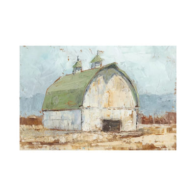 Whitewashed Barn III by Ethan Harper - Wrapped Canvas Panoramic Painting