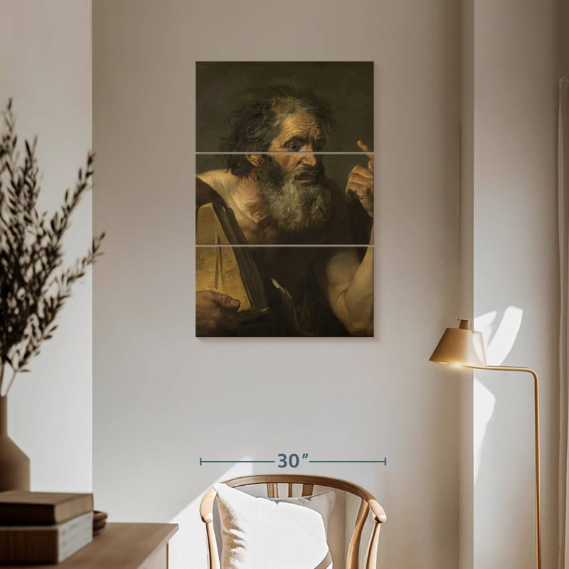 Leisha Ancient Philosopher, 57" H x 36" W