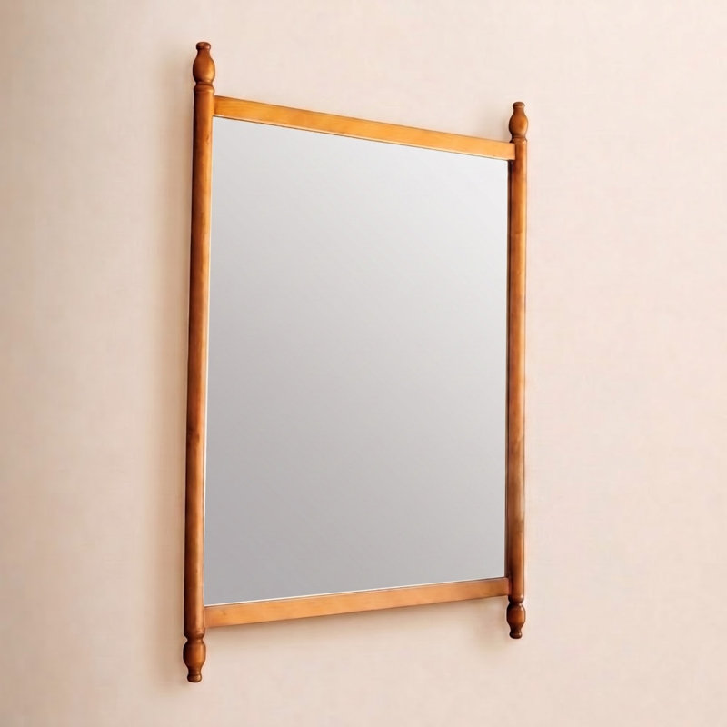 MIROIR EN BOIS AVEC CADRANS