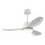 Le ventilateur de plafond blanc moderne le plus vendu de 42 pouces avec lumière, comprend 3 pales en plastique ABS, une télécommande, un moteur à courant continu réversible et un éclairage à DEL à intensité variable.